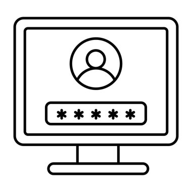 Profil oturumunun yaratıcı tasarım simgesi 