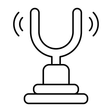 Akort çatalının yaratıcı tasarım simgesi 