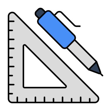 Dikdörtgen ölçeğin mükemmel tasarım simgesi 