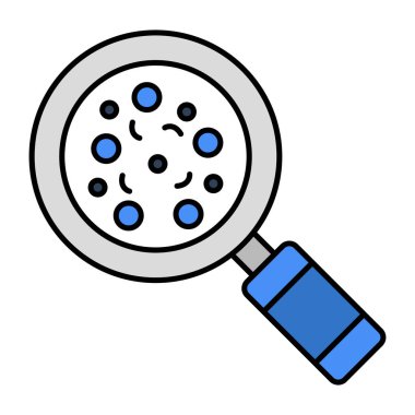 Premium download icon of search bacteria 