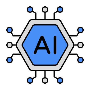 Yapay zekanın yaratıcı tasarım simgesi 