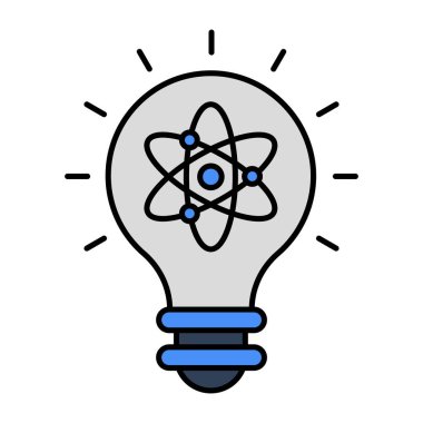 Bilim fikrinin modern tasarım simgesi 