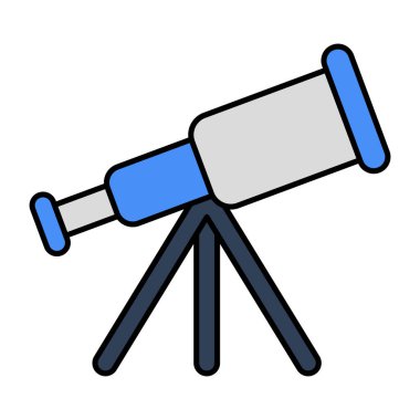 Bir uzay araştırma aracı simgesi, teleskopun düz tasarımı