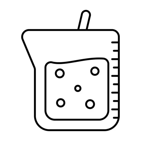 Editable Design Icon Chemical Beaker — Stock Vector