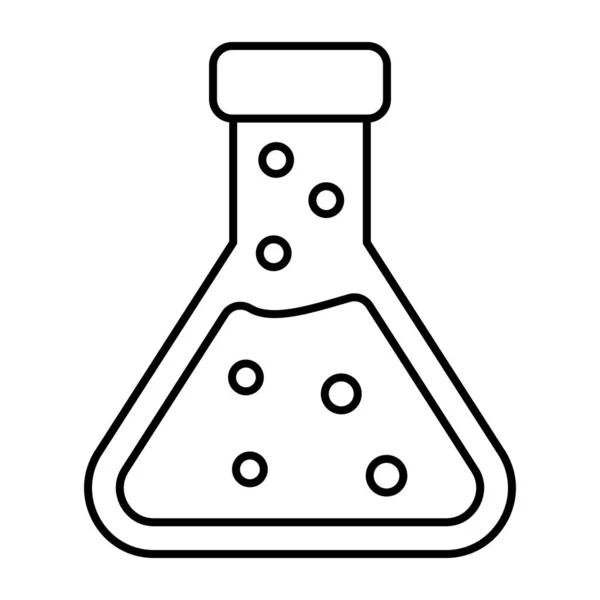 Editable Design Icon Chemical Flask — Stock Vector