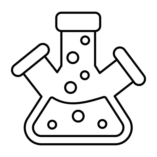 Editable Design Icon Triple Neck Flask — Stock Vector