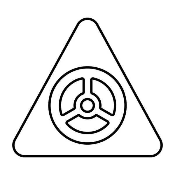 Trendy Vector Design Radioactive Sign — Stok Vektör