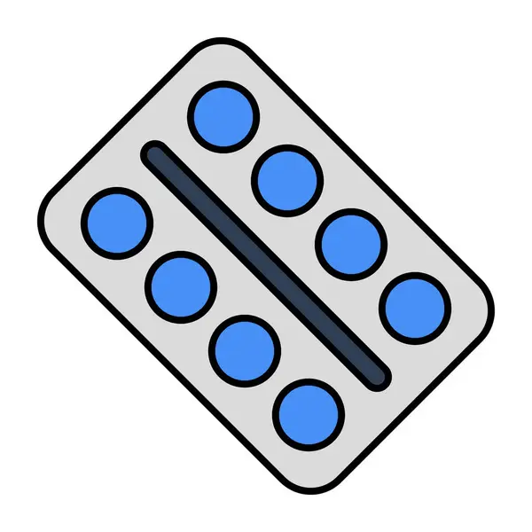 Editable Design Icon Pills Strip —  Vetores de Stock