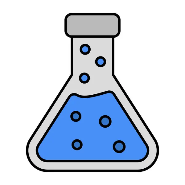 Editable Design Icon Chemical Flask — Stock Vector
