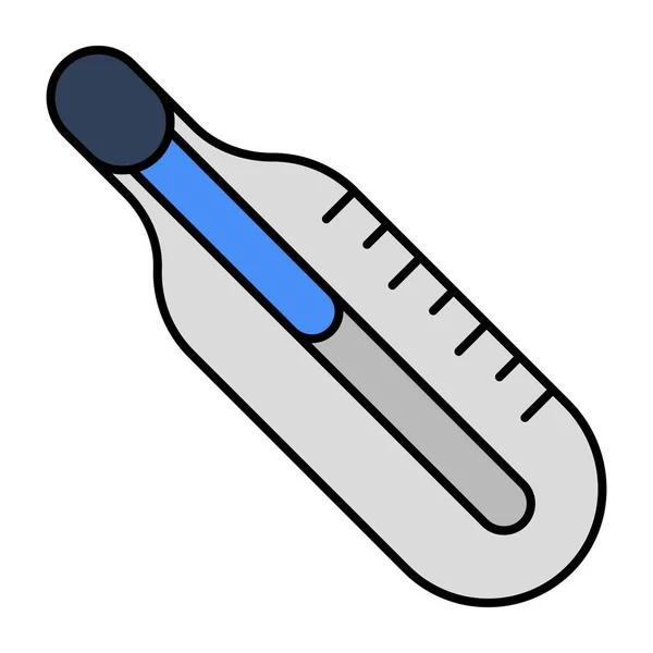 Une Icône Conception Modifiable Thermomètre Numérique — Image vectorielle