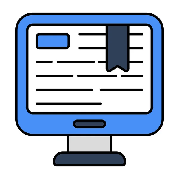 Premium Download Icon Computer Bookmark — Stock Vector