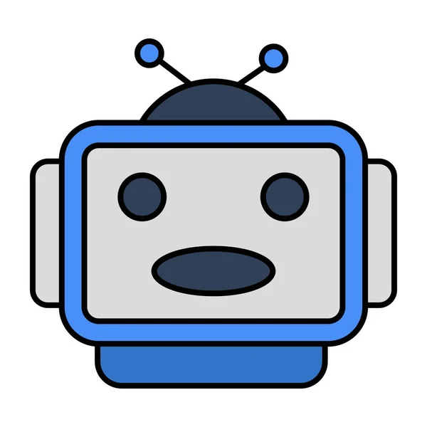 Icon Design Talk Bot — Vetor de Stock
