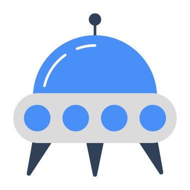 Uzay kapsülünün moda vektör tasarımı