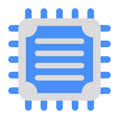 Mikroçipin mükemmel tasarım simgesi 