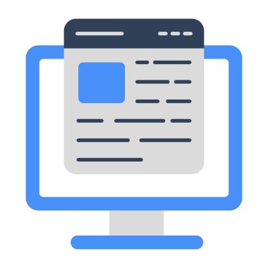 Çevrimiçi CV 'nin mükemmel tasarım simgesi