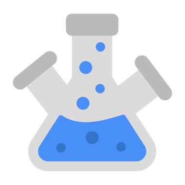 An editable design icon of triple neck flask