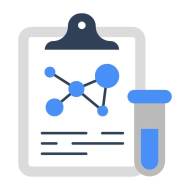 Kimya raporunun modern tasarım simgesi 