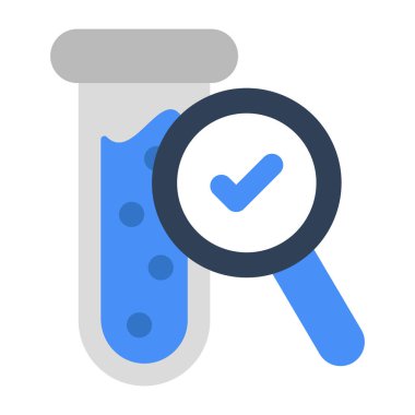Arama test tüpünün bir simge tasarımı 