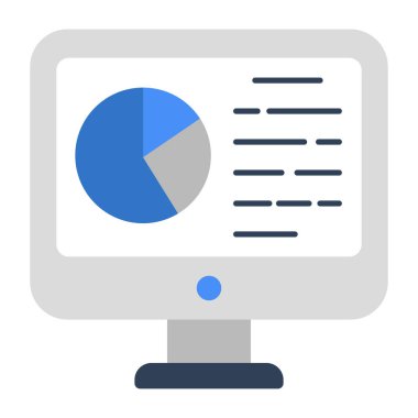 An icon design of online data analytics 