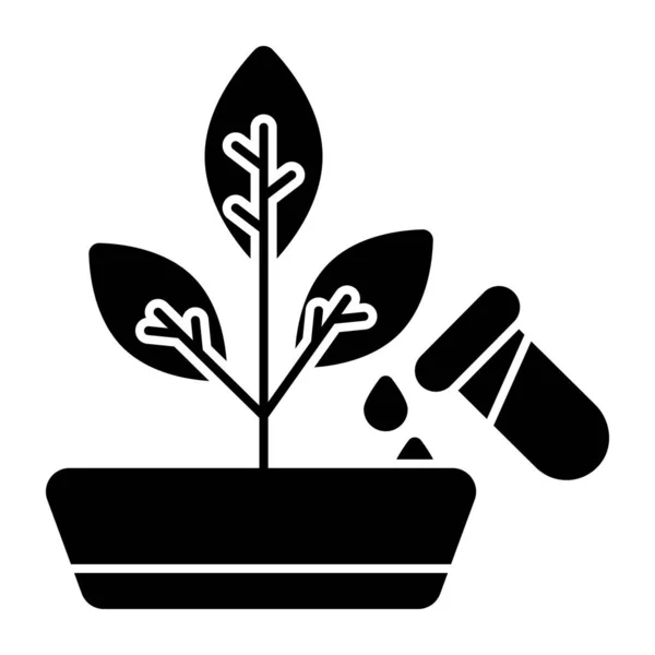 植物フラスコの完璧なデザインアイコン — ストックベクタ