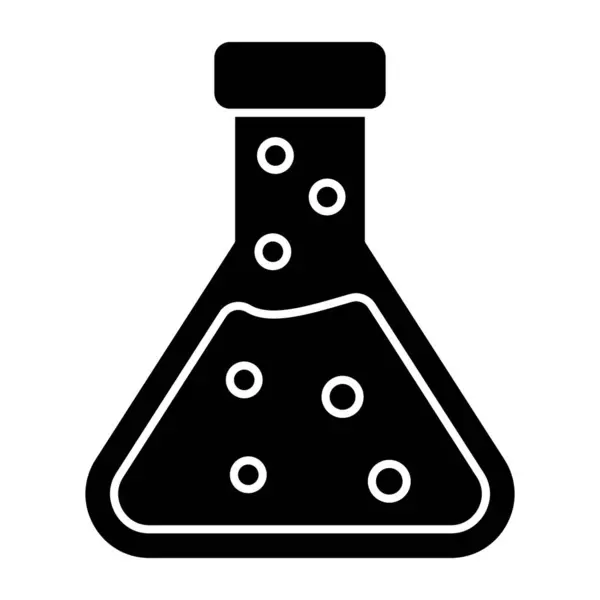 化学瓶的可编辑设计图标 — 图库矢量图片