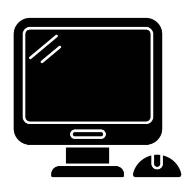 Bilgisayarın sağlam bir tasarım simgesi 