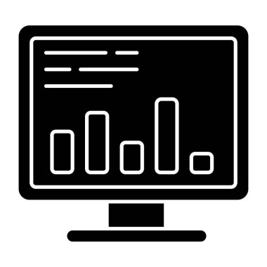 An icon design of online data analytics 