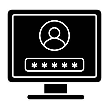 Profil oturumunun yaratıcı tasarım simgesi 