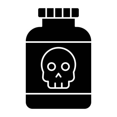 Zehrin kavramsal katı tasarım simgesi 