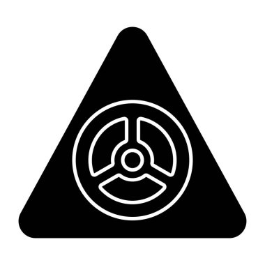 Radyoaktif işaretin moda vektör tasarımı