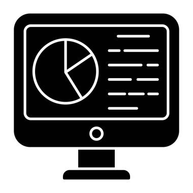 An icon design of online data analytics 