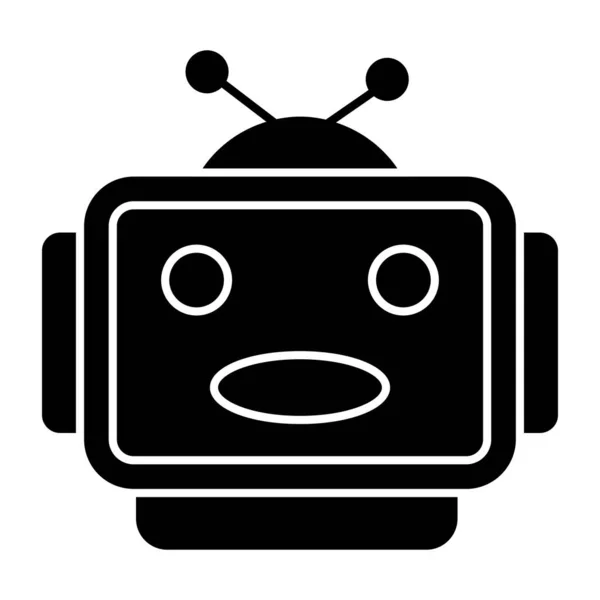 Icono Diseño Del Bot Conversación — Vector de stock