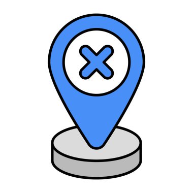 Konumu olmayan premimium tasarım simgesi 