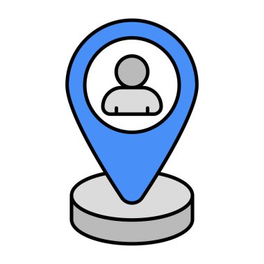 Kullanıcı konumunun en iyi tasarım simgesi 