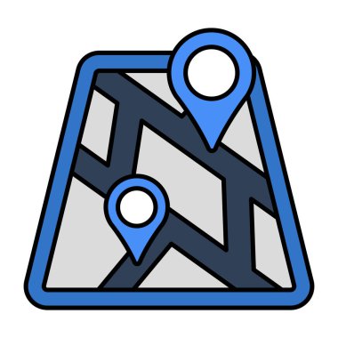 Mobil konum uygulamasının en iyi tasarım simgesi 