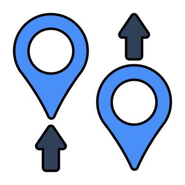 Mobil konum uygulamasının en iyi tasarım simgesi 