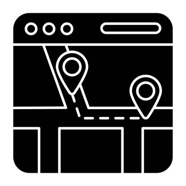 Mobil konum uygulamasının en iyi tasarım simgesi 