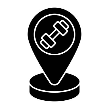 Spor salonunun sağlam bir tasarım simgesi 