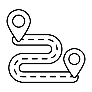 Güzergahın mükemmel tasarım simgesi 