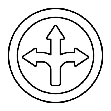 Modern design icon of directional arrows 