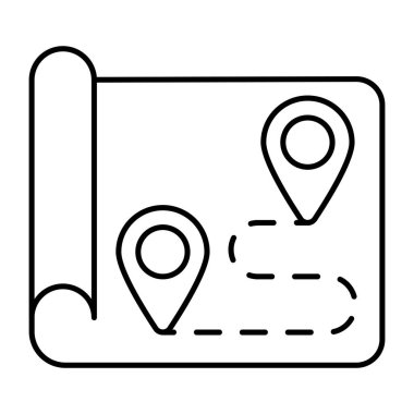 Güzergahın mükemmel tasarım simgesi 