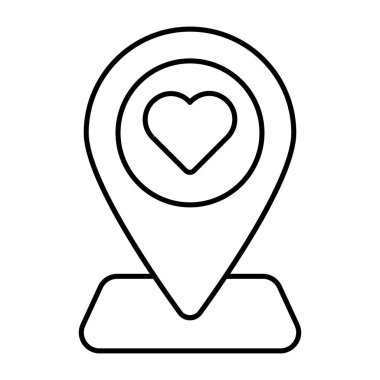 Kalbin içinde yer tutucu, aşk ikonu 