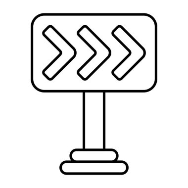 Modern design icon of directional arrows 
