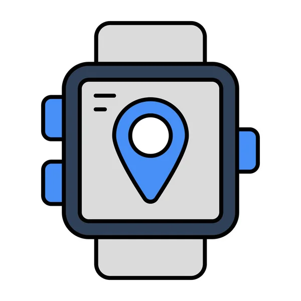 Icône Design Premium Application Localisation Mobile — Image vectorielle