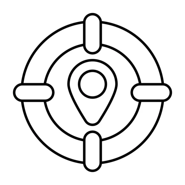 Unique Design Icon Location Target — Wektor stockowy