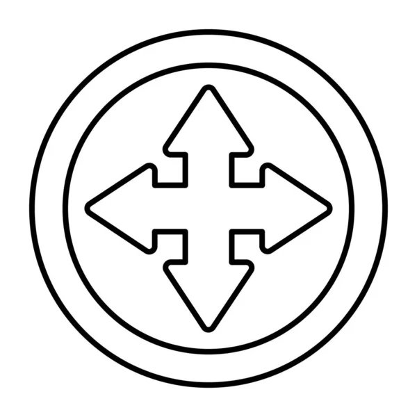 Modern Design Icon Directional Arrows — Stok Vektör