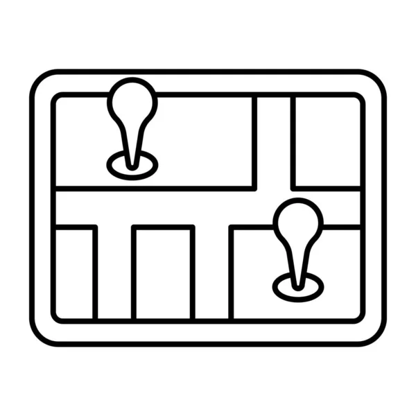 Unique Design Icon Location Pins — Stock Vector
