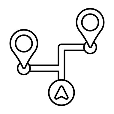 Güzergahın mükemmel tasarım simgesi 