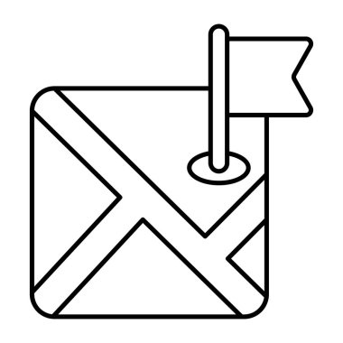 Harita hedefinin moda tasarım simgesi 