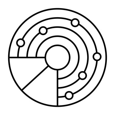 Radar düzenlenebilir tasarım simgesi 